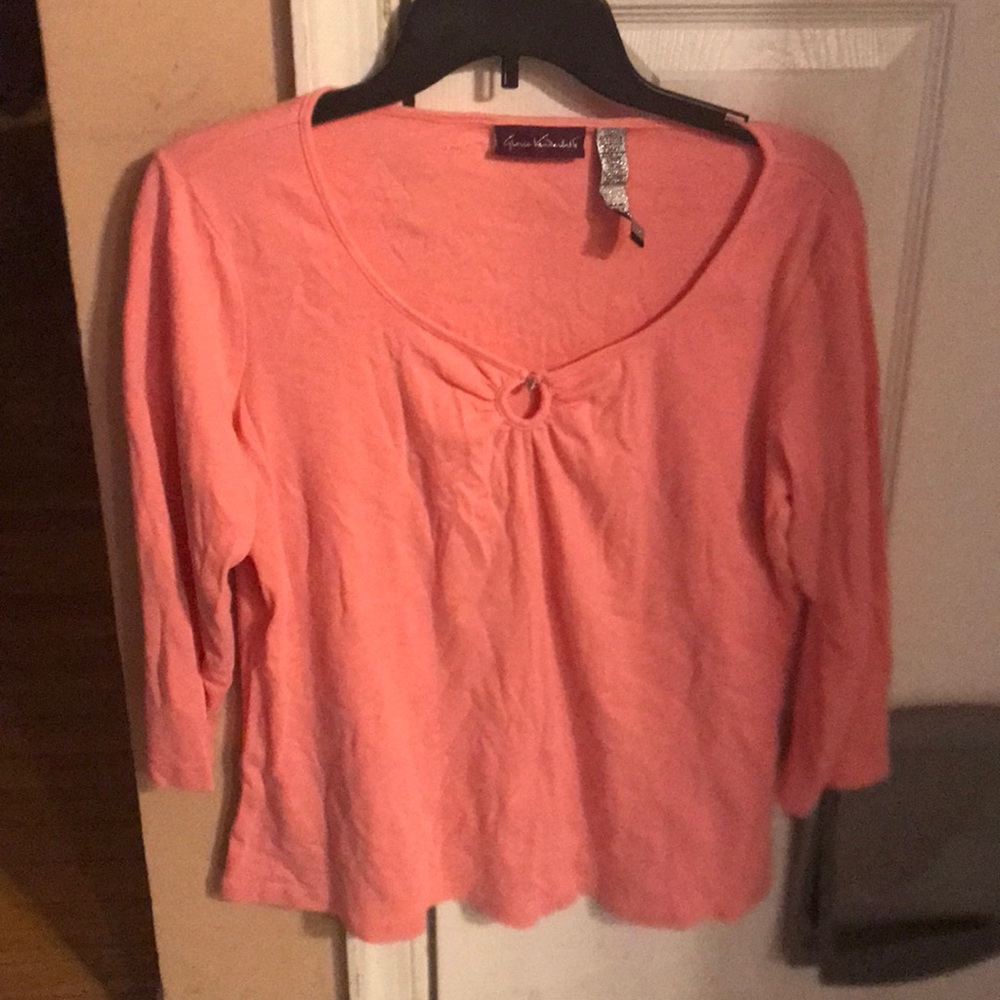 Women’s Pink Gloria Vanderbilt XL 2/3 Long Sleeve